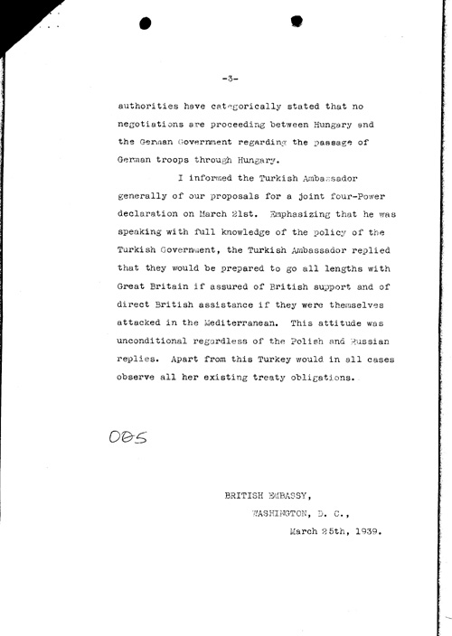 [a304o05.jpg] - Memo cover for FDR 3/25/39