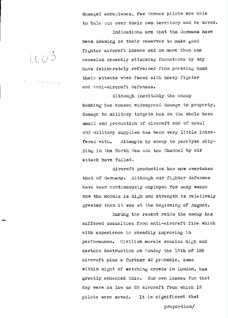[a310u03.jpg] - Telegram dispatched from London re:military situation. 9/21/40 - Page 2