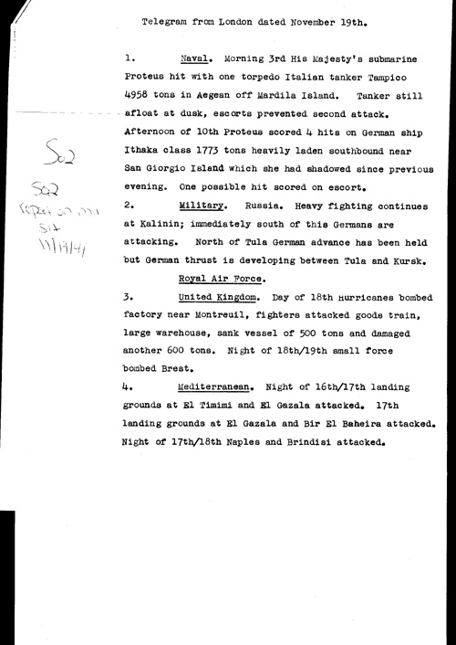 [a325s02.jpg] - Report on military situation 11/19/41