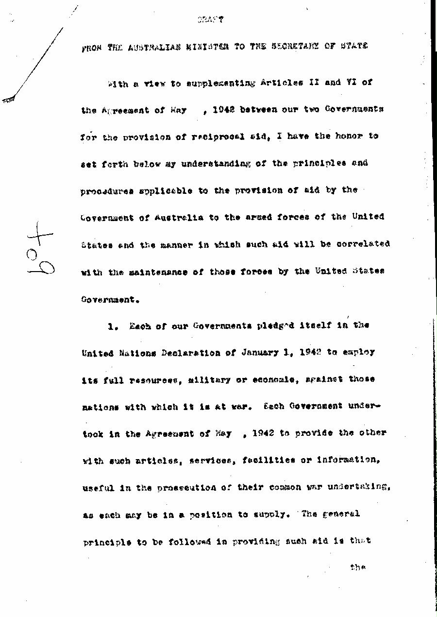 [a327t09.jpg] - Draft of note from the Australian minister to the Secretary of State. (n.d.)