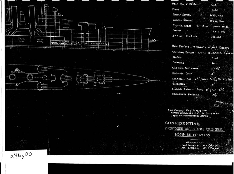 [a46g02.jpg] - Proposed 10,000 Ton Cruiser Design-10/31/39