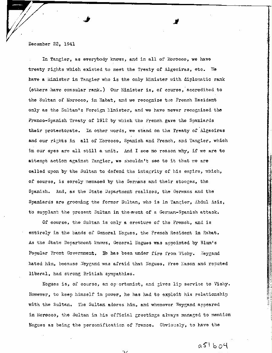 [a51b04.jpg] - Memorandum, G.C. Marshall-->President-Jan 9, 1942