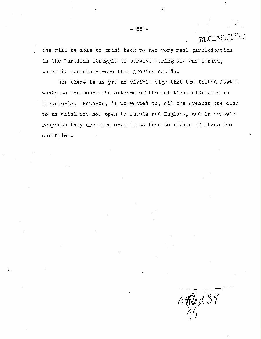 [a55d34.jpg] - Report of Major Weil on this Experience with the Partisans in Jugoslavia