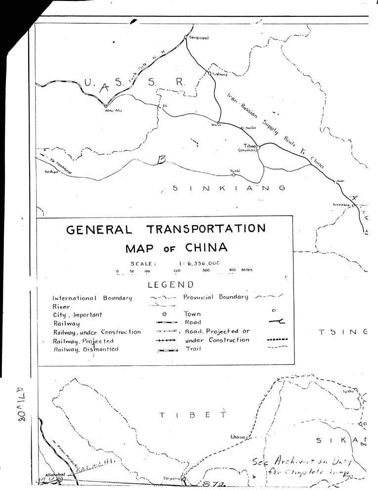 [a71v08.jpg] - General Transportation Map of China