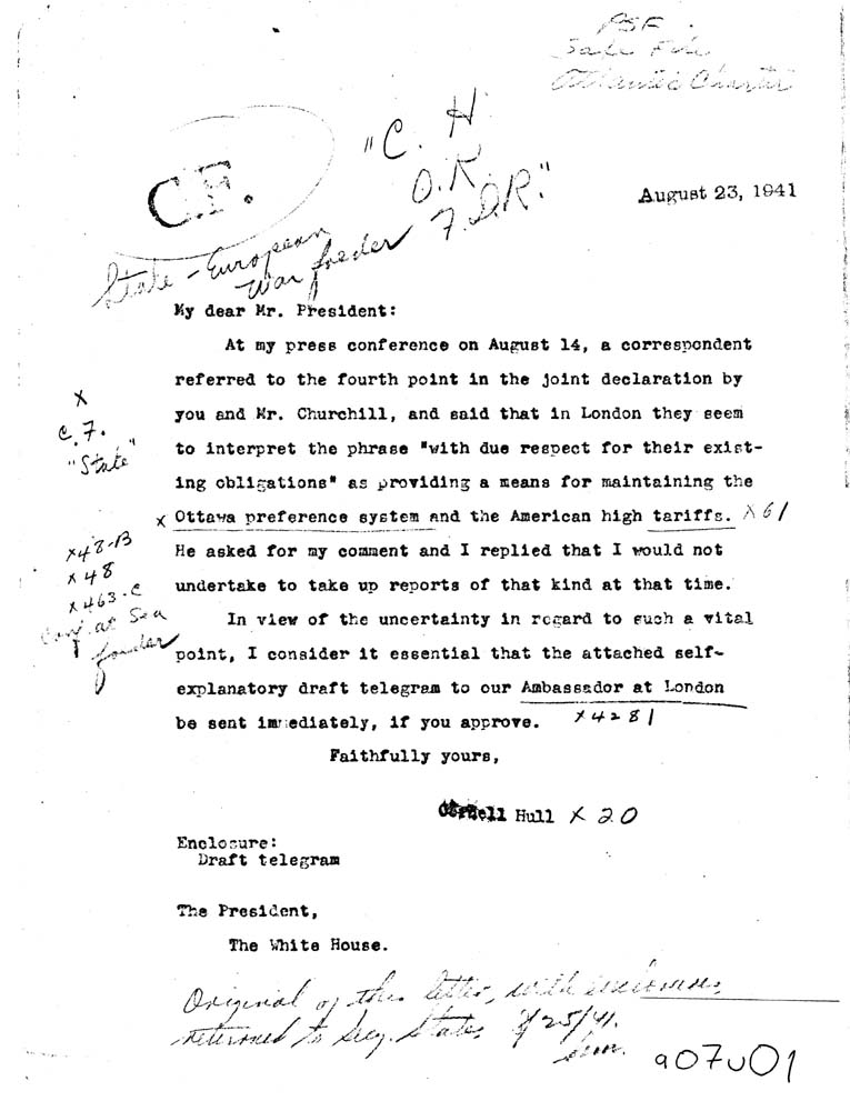 [a07u01.jpg] - Secretary of State-->FDR 8/23/41