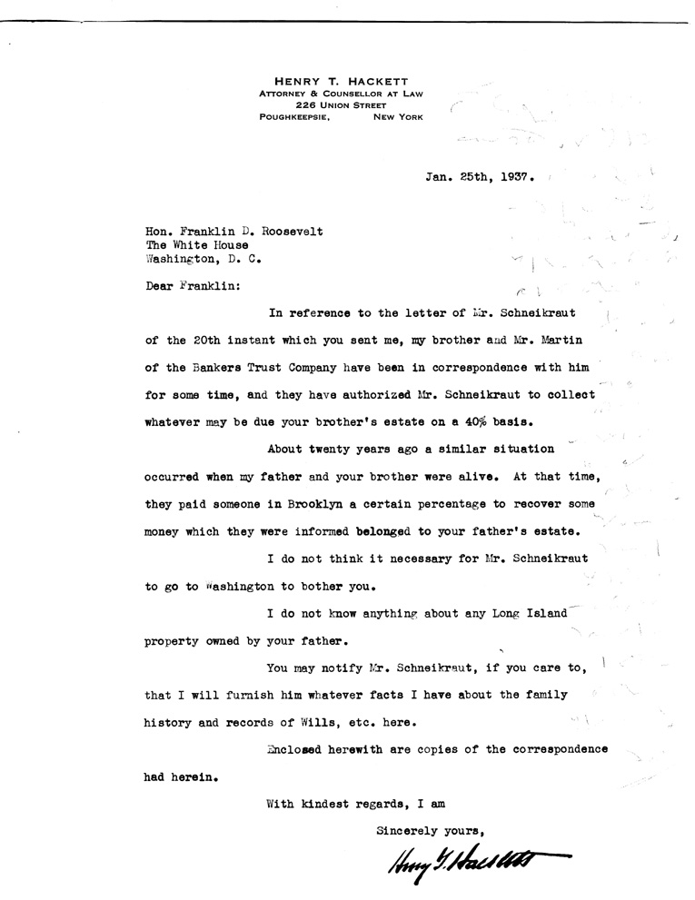 [a907bx01.jpg] - Letter to FDR from Hackett January 25, 1937