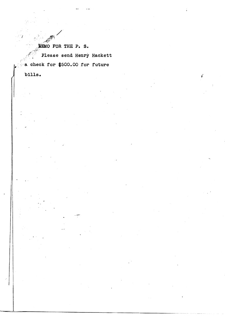 [a909cs01.jpg] - Memo forP.S.RE: send HackettMoney