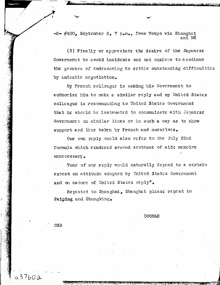 [a37b02.jpg] - Dooman-->Secretary of State-Sept 6, 1939