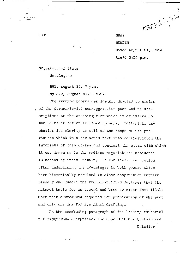 [a295o01.jpg] - Alexander Kirk-->Secretary of State 8/24/39