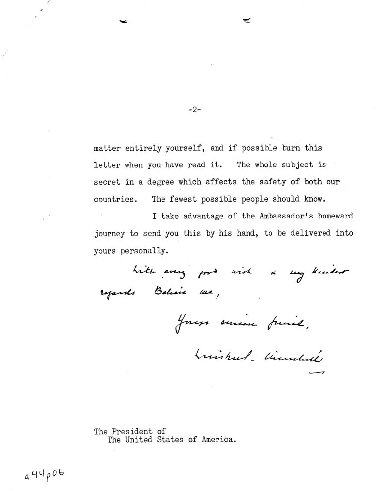 [a44p06.jpg] - FDR-->Marshall-7/9/42