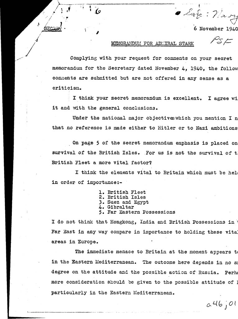 [a46j01.jpg] - J.M. Reeves-->Admiral Stark-11/6/40
