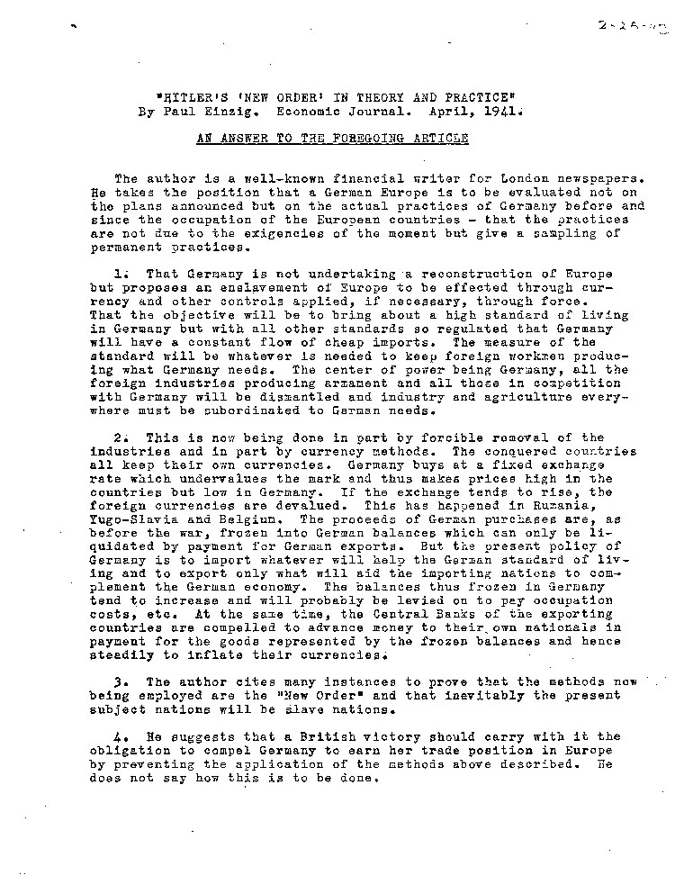 [a466b19.jpg] - memo 4/41 re: Hitler's New Order