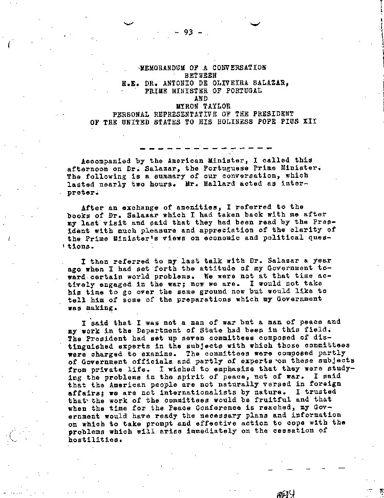 [a467ah02.jpg] - Memorandum of a Conversation Between Dr. Antonio de Olivera Salazar and Taylor (nd)