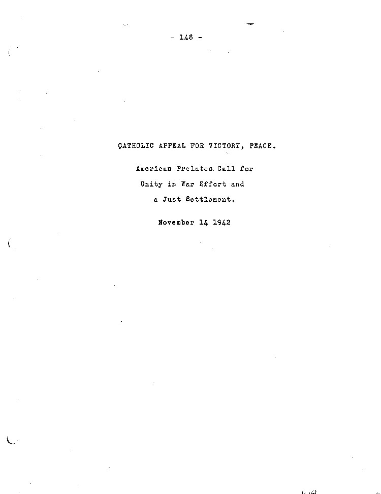 [a467bb01.jpg] - Catholic Appeal for Victory, Peace 1/14/42