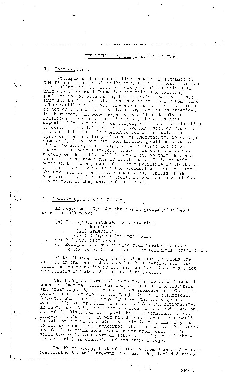 [a467cf01.jpg] - The Refugee Problems After the War