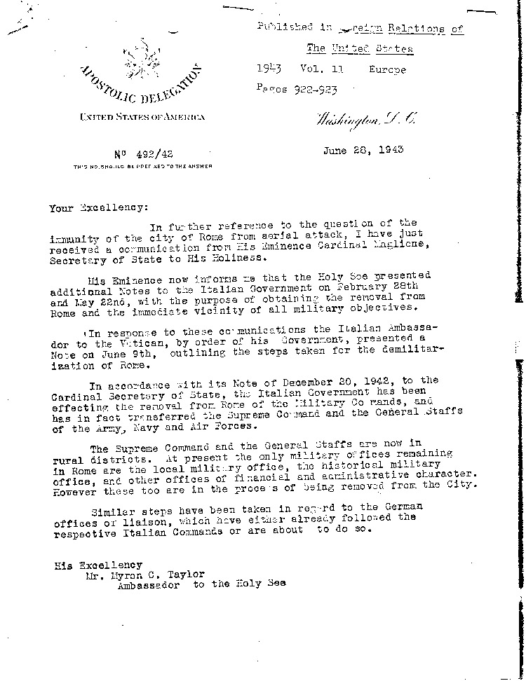 [a468l03.jpg] - Cicognani --> Myron Taylor 6/28/43