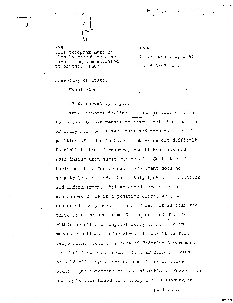 [a468v01.jpg] - Harrison --> Secretary of State 8/5/43