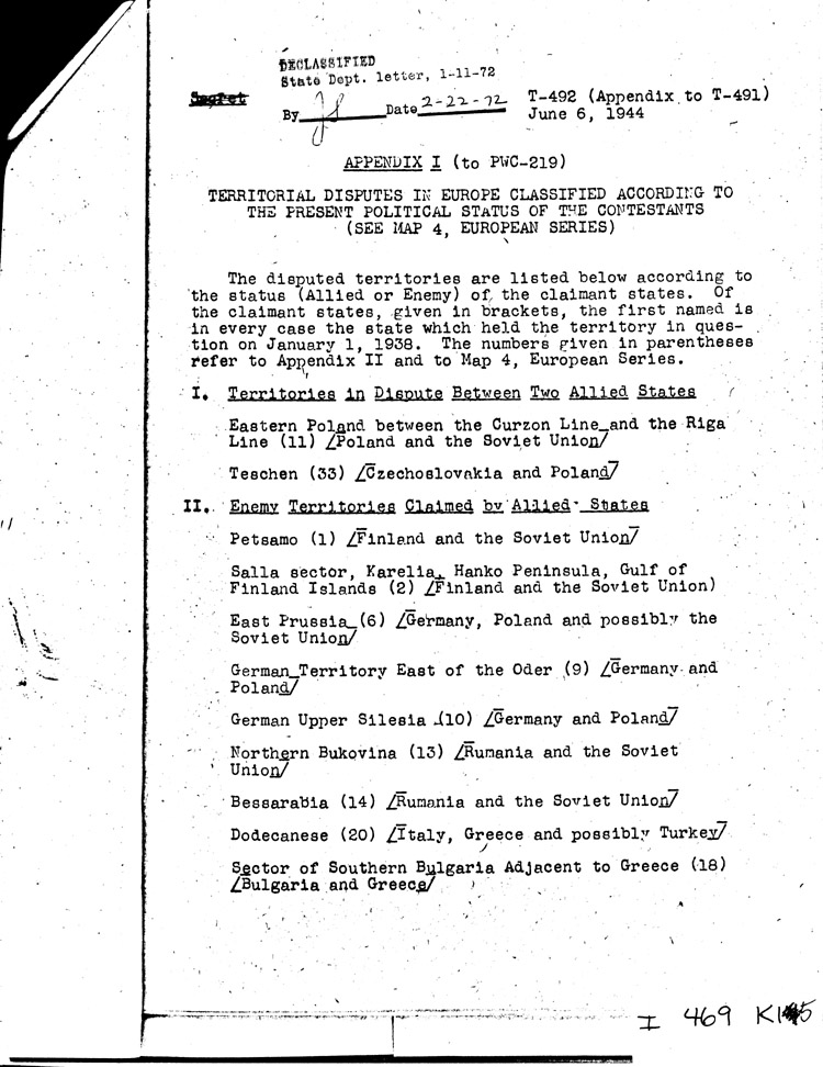 [a469k15.jpg] - Appendix I                         6/06/44