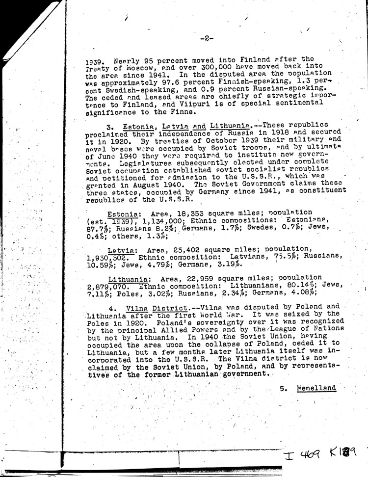 [a469k19.jpg] - Memo:     Myron Taylor --> Miss Tully     6/12/44