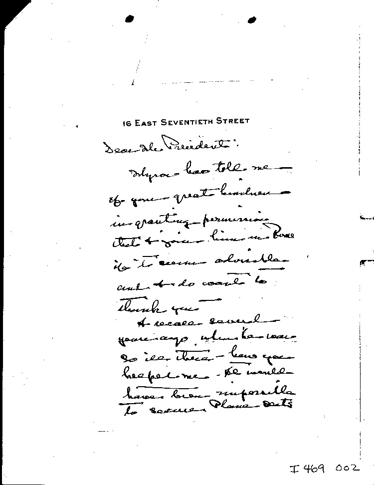 [a469o02.jpg] - Mrs. Taylor-->FDR                            6/22/44