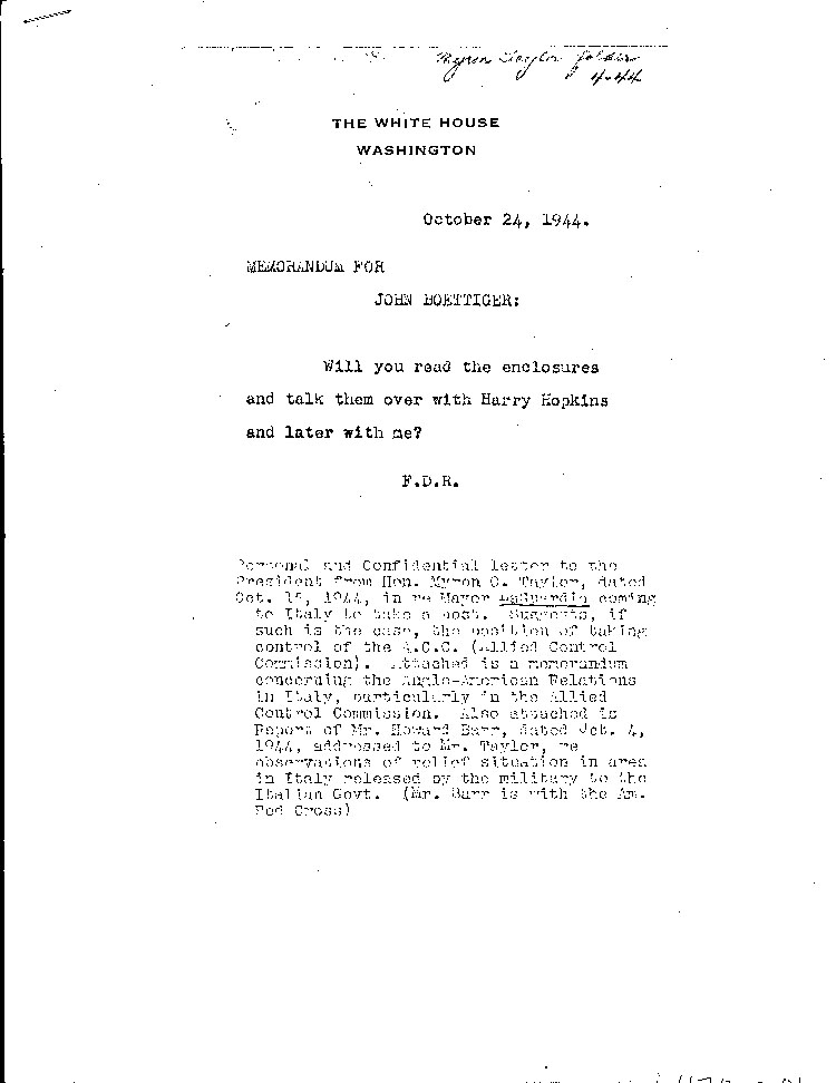 [a470r01.jpg] - Memorandum for John Boettiger 10/24/44