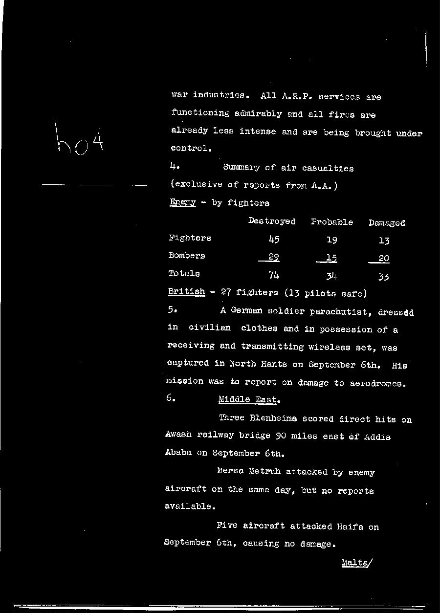 [a310h04.jpg] - Telegram dispatched from London re:military situation.9/8/40 - Page 3