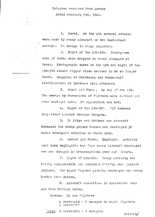 [a317g02.jpg] - Report on military situation 2/5/41