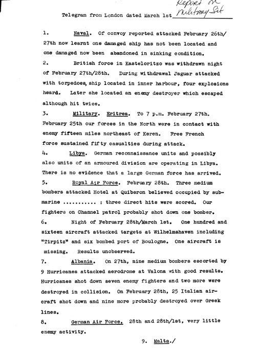 [a318b04.jpg] - Report on military situation3/1/41