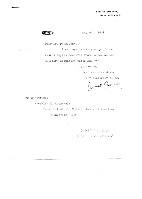 [a320g01.jpg] - Cover letter; illegable-->FDR 5/9/41
