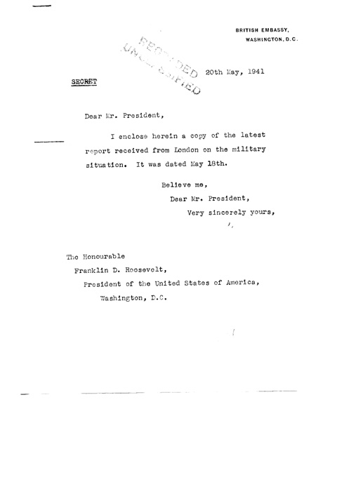 [a320q01.jpg] - Cover letter; Halifax-->FDR 5/20/41
