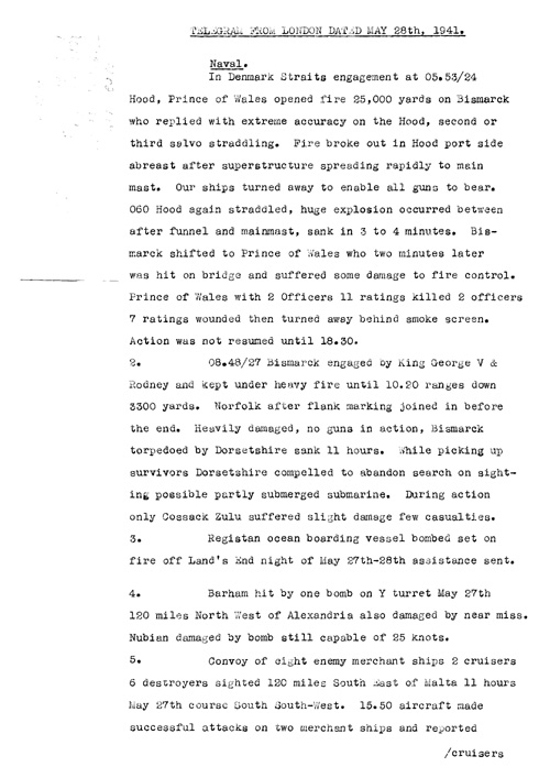 [a320z02.jpg] - Telegram from London on military situation 5/28/41