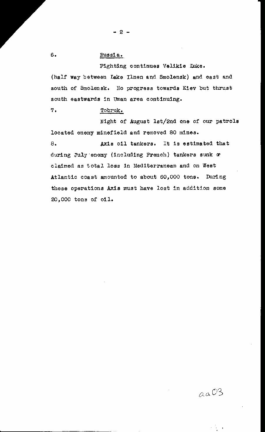 [a322aa03.jpg] - Cont-Report on military situation 8/4/41