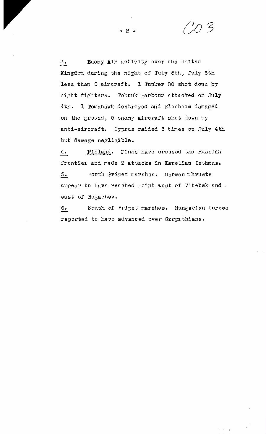 [a322c03.jpg] - Cont-Report on military situation 7/6/41