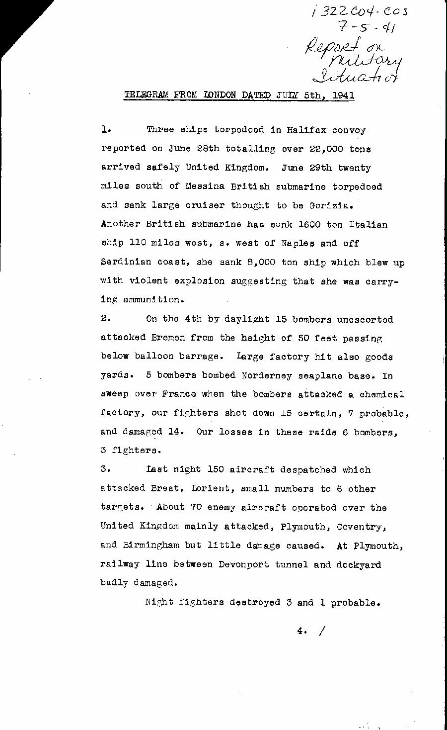 [a322c04.jpg] - Report on military situation 7/5/41