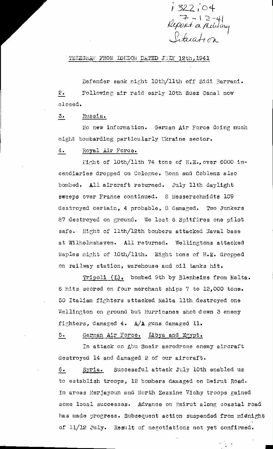 [a322i04.jpg] - Report on military situation 7/12/41