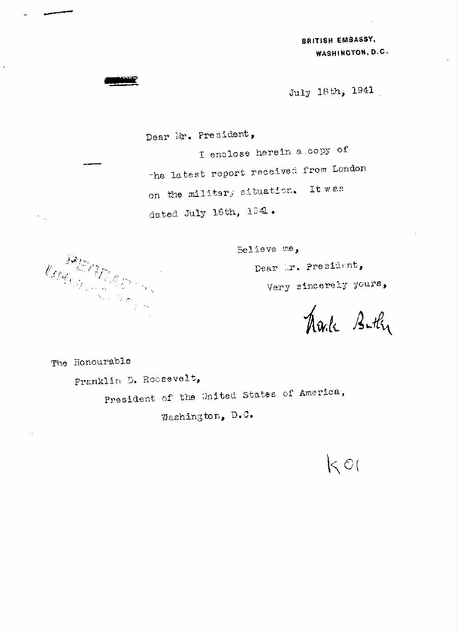 [a322k01.jpg] - Neville Butler --> FDR 7/18/41