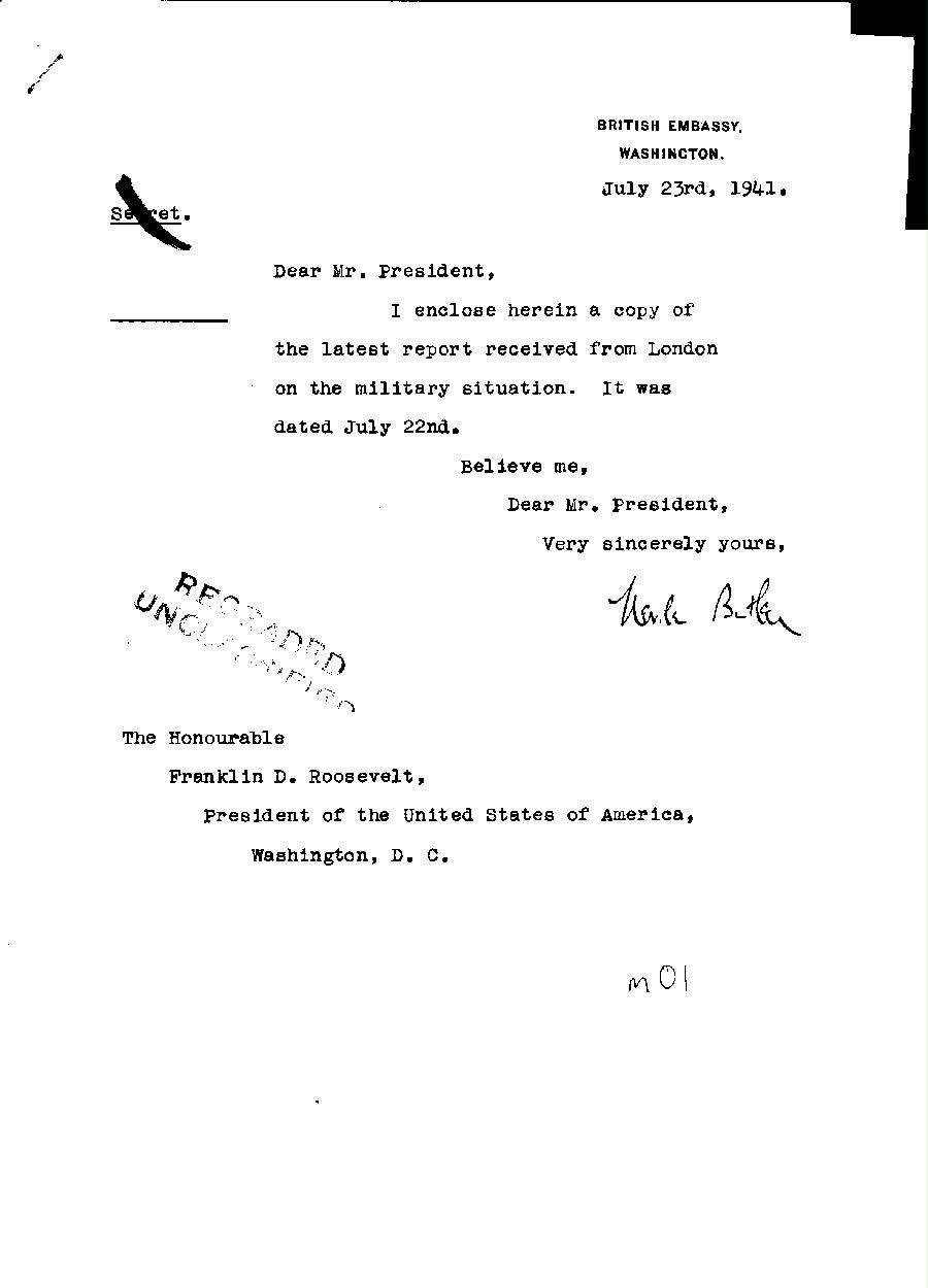 [a322m01.jpg] - Neville Butler --> FDR 7/23/41