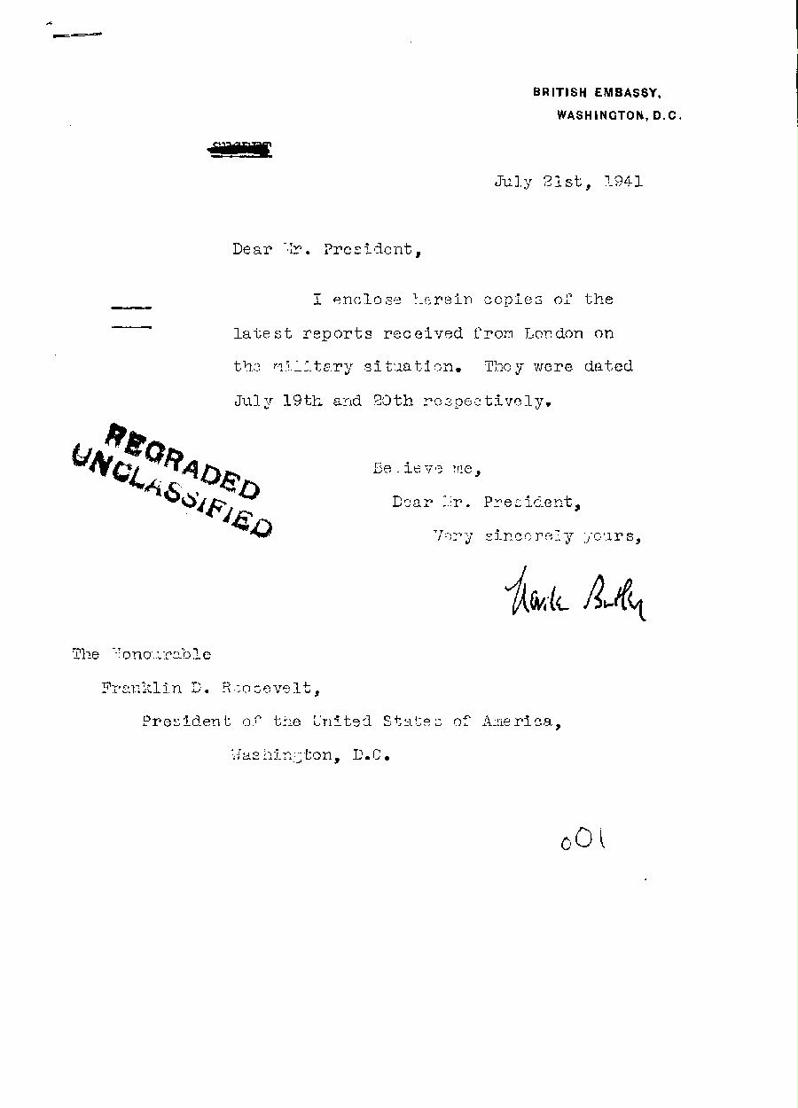 [a322o01.jpg] - Neville Butler --> FDR 7/21/41
