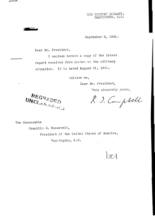 [a323b01.jpg] - Cover letter; Campbell-->FDR 9/2/41