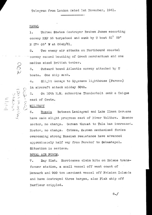 [a325a02.jpg] - Report on military situation 11/1/41