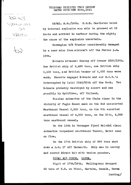 [a325t02.jpg] - Report on military situation 11/20/41