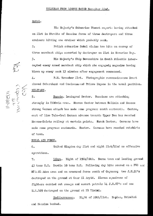 [a325v02.jpg] - Report on military situation 11/22/41