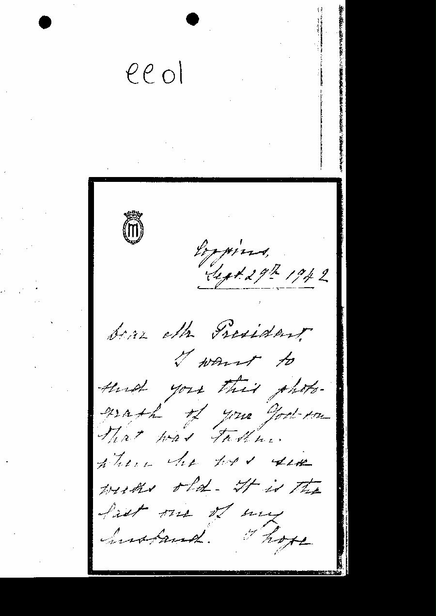 [a327e01.jpg] - H.Hopkins --> Lord Beaverbrook. 1/13/42.