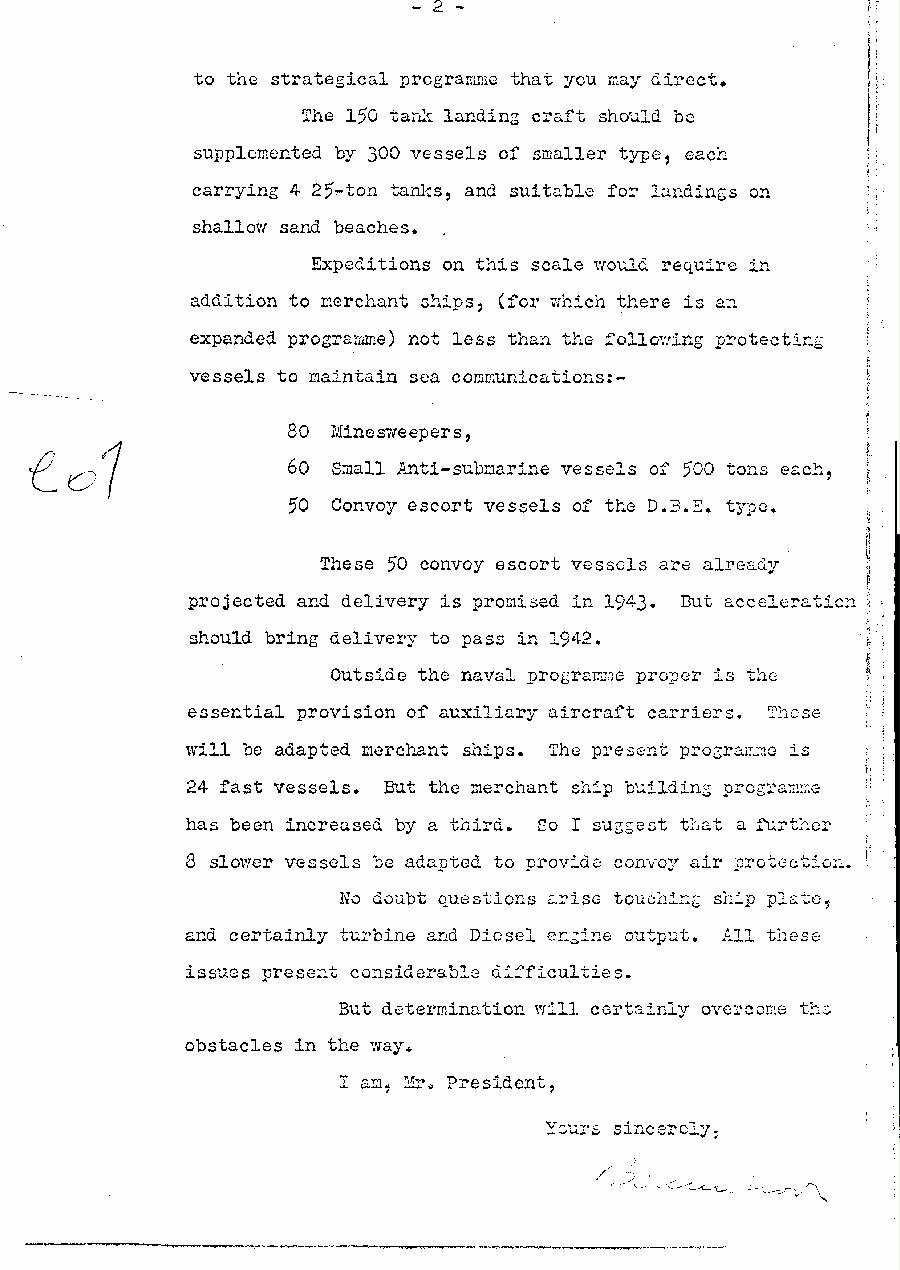 [a327e07.jpg] - H.Hopkins --> Lord Beaverbrook. 1/13/42.