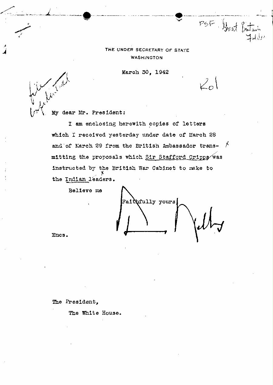 [a327k01.jpg] - Sumner Welles --> FDR 3/30/42