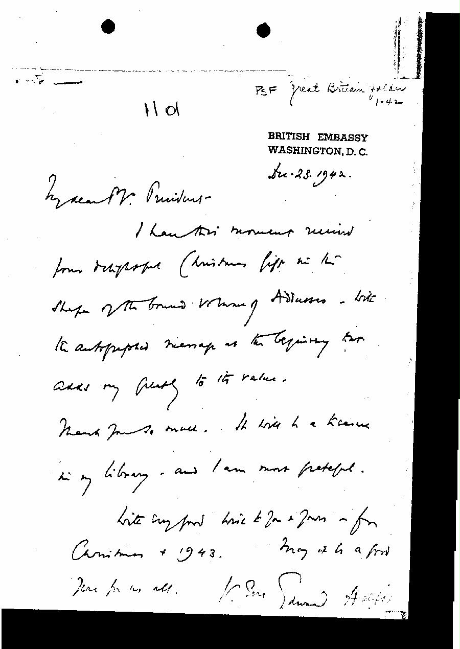 [a327ll01.jpg] - Lord Halifax --> FDR. 12/23/42.