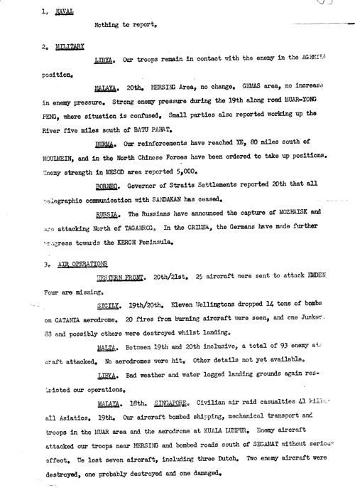 [a328s02.jpg] - Telegram from London on military events 1/21/42