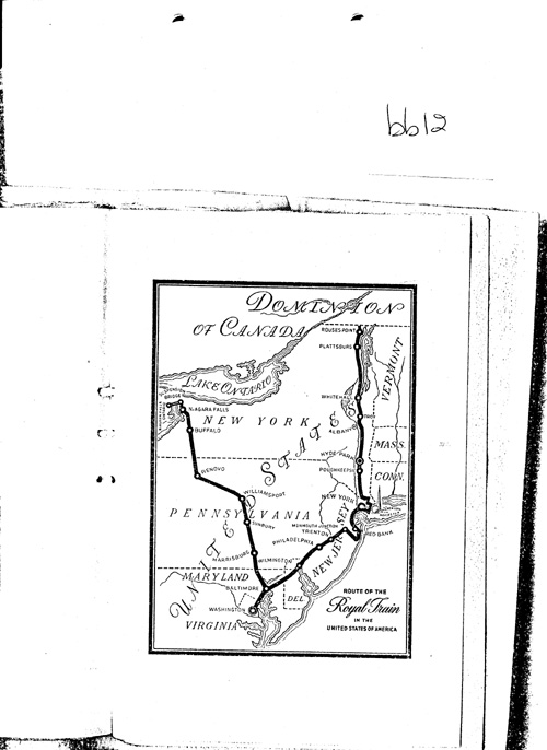 [a343bb12.jpg] - Itinerary:  The Visit of Their Britannic Majesties to the United State of America: June 7 to June 12 1939.PAGE-12