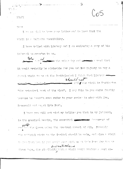 [a343c05.jpg] - Draft of letter to King George (n.d.).
