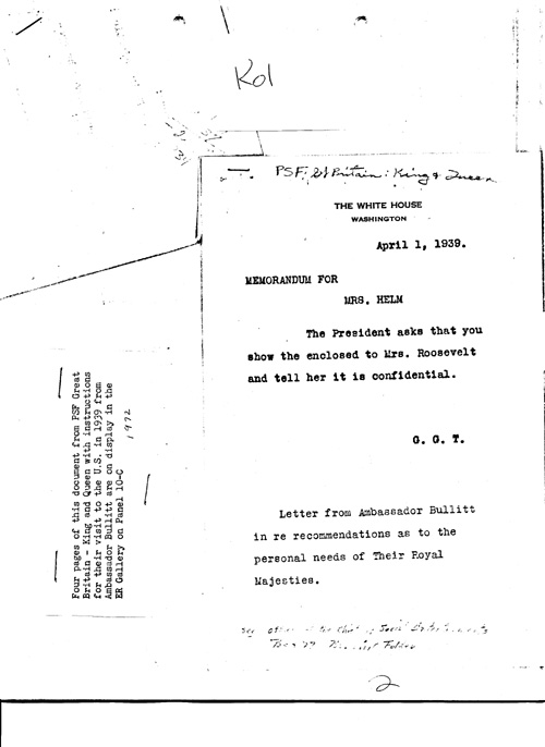 [a343k01.jpg] - Memorandum G.G.T. --> Mrs. Helm. 4/1/39.